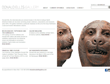 Tablet Screenshot of donaldellisgallery.com